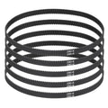 MECCANIXITY 280mm GT-2 Timing Belt 6mm Width 2mm Pitch Black 5pcs