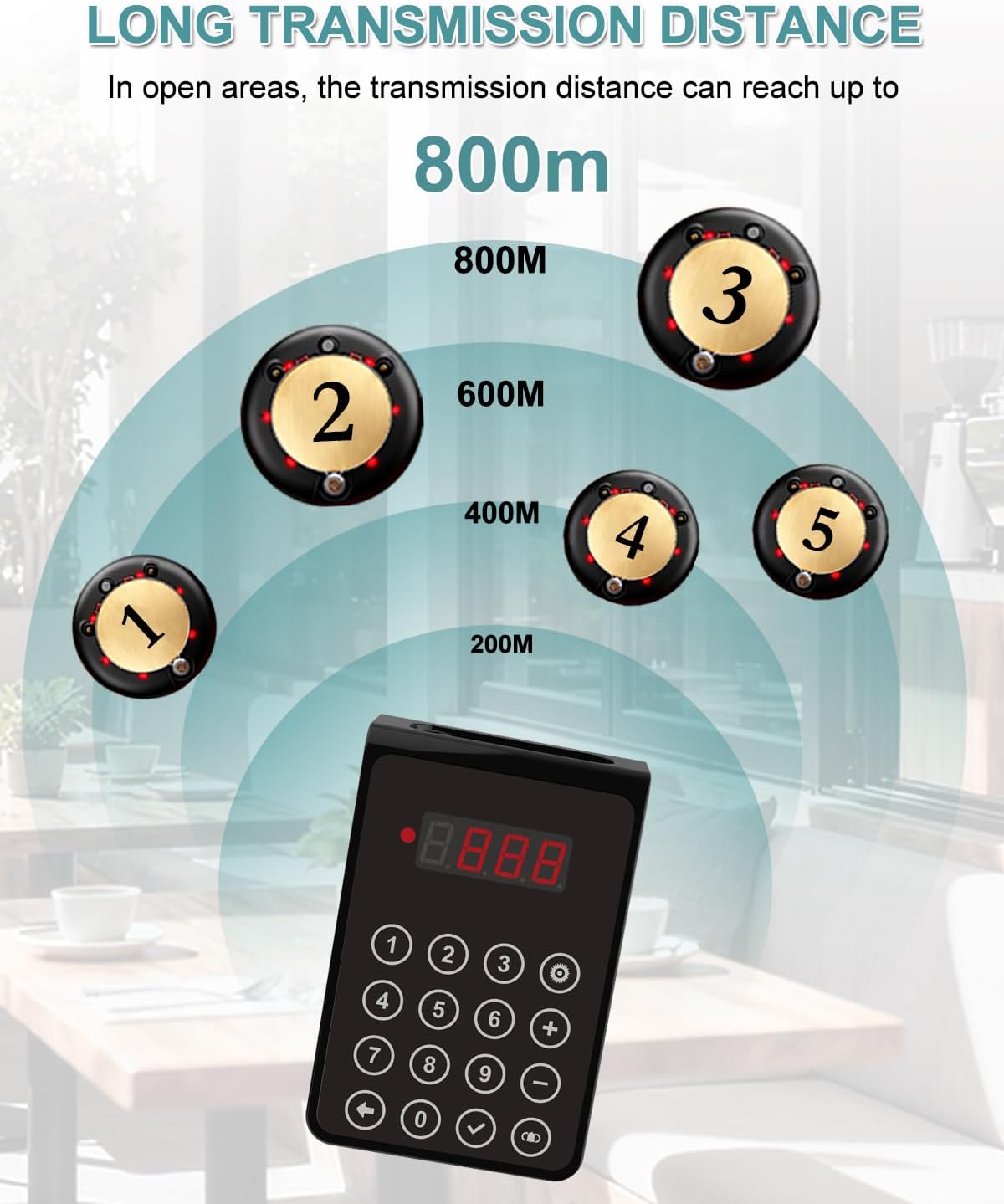 Restaurant Pager System Coaster Pager for Food Truck