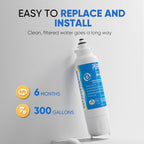 RWF3500A Water Filter Replacement for LG LT800P, 4 Pack