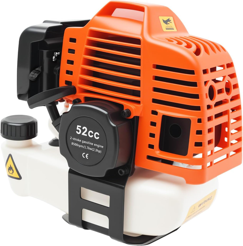 5 in 1 Gas Weed Eater, 2 Stroke 52CC 2.3HP Gasoline Weed Wacker Air Cooled Single Cylinder Gas Trimmer Alloy Steel