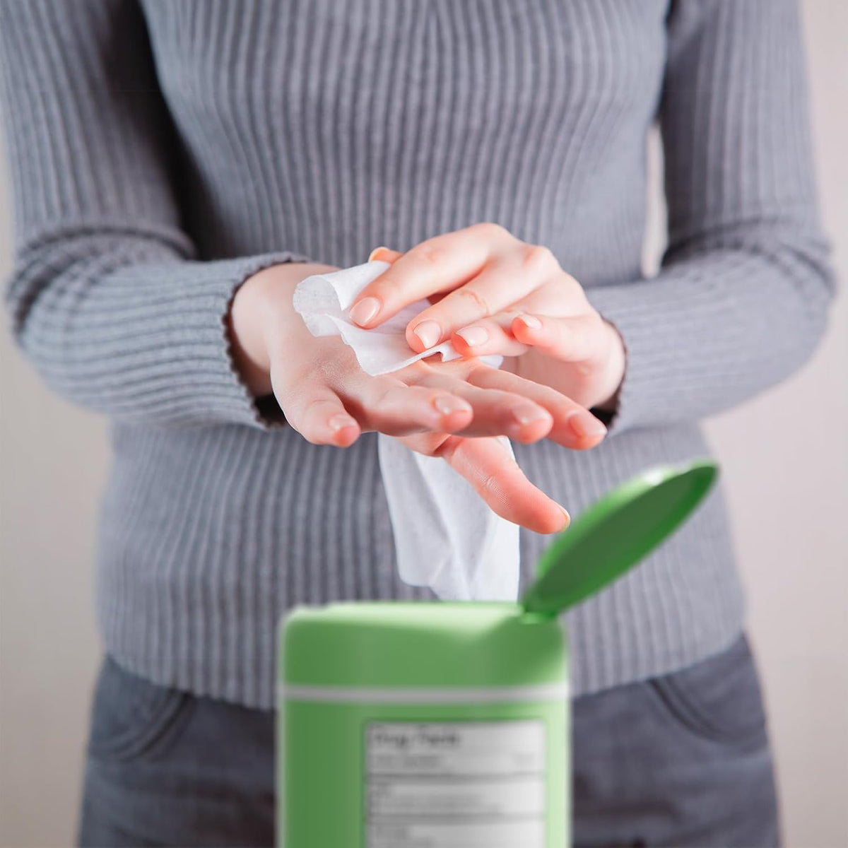 Antibacterial Hand Wipes Fresh Morning Breeze- Antibacterial Wipes with Aloe and Vitamin E Formula | 5"x7" Wet Wipes