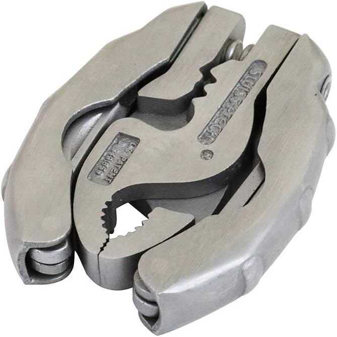 ST50016 Polished Stainless Steel 9-in-1 Micro Pocket Multitool with Screwdrivers, Pliers (Single Pack)