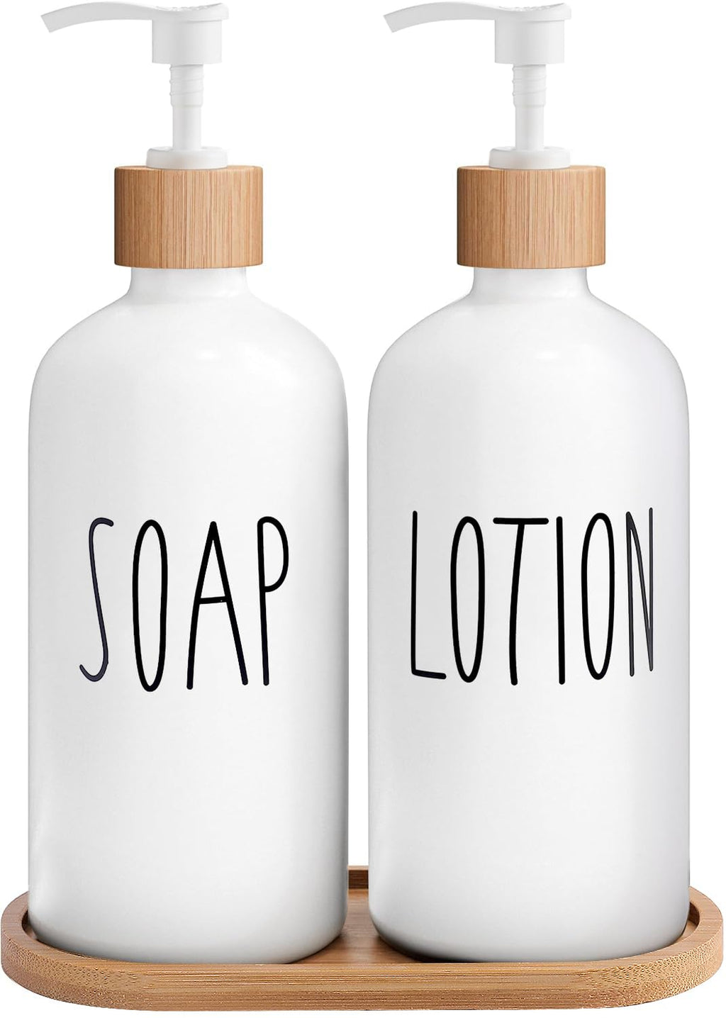 White Soap Dispenser Bathroom Set