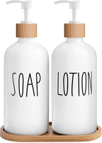 White Soap Dispenser Bathroom Set