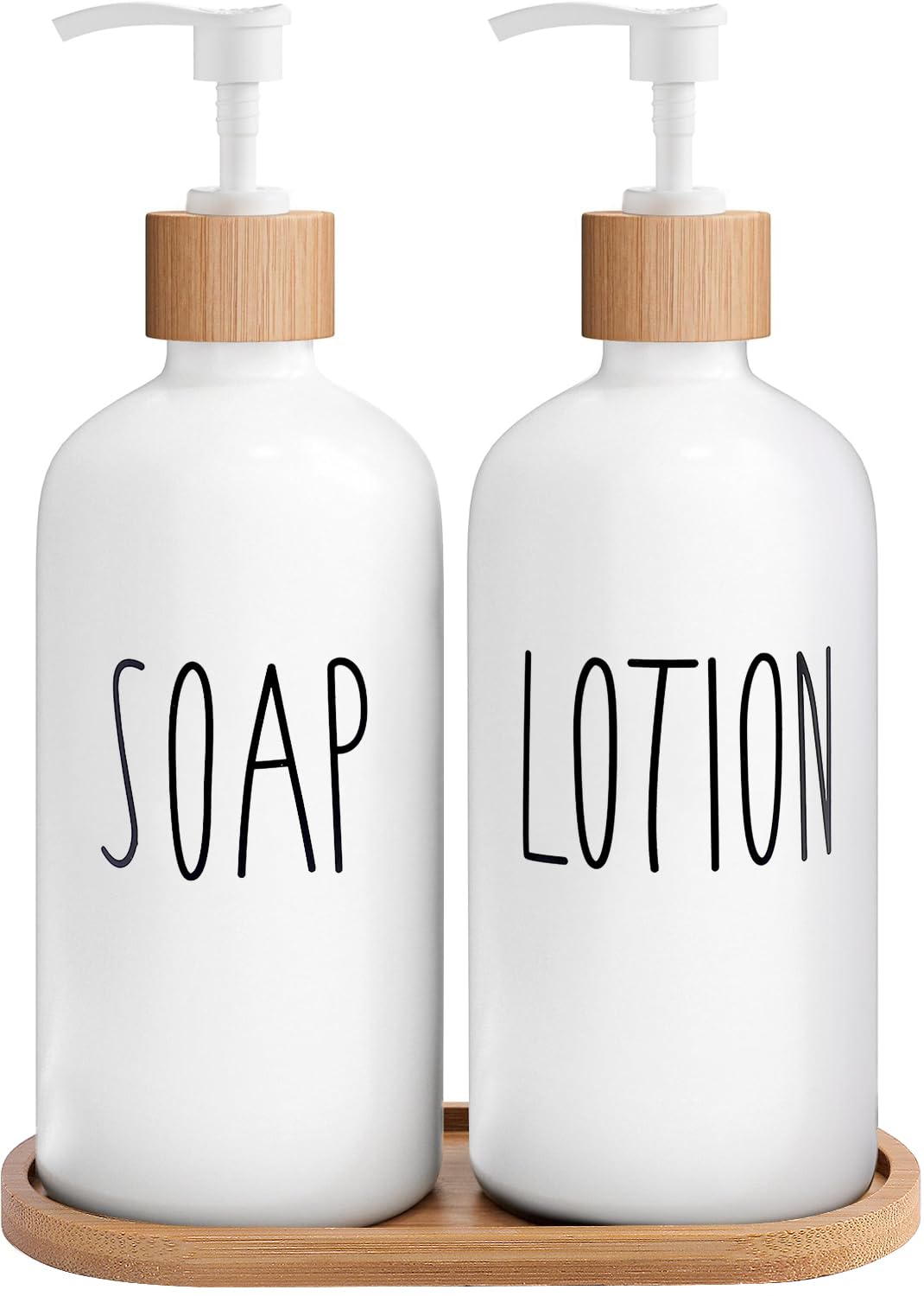 White Soap Dispenser Bathroom Set