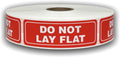 1 Roll of 1000 Labels 1x3 DO NOT Lay Flat Handle with Care Shipping Labels Stickers