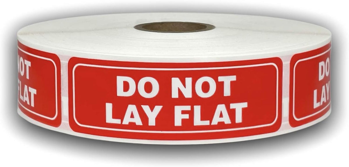 1 Roll of 1000 Labels 1x3 DO NOT Lay Flat Handle with Care Shipping Labels Stickers