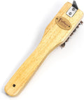 Equine Wooden Handle Hoof Pick & Brush, 2-in-1 Horse Grooming Tool