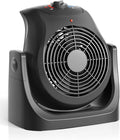 Portable Electric Space Heater Cooling Desk Fan 2 in 1 Heater Fan Combo with 45° Tilt, 2 Wind Speeds, 1500W Overheat
