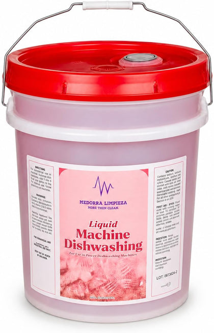 Liquid Machine Dishwashing Detergent, 5 Gallon, Commercial Use for Power Dishwashing Machines