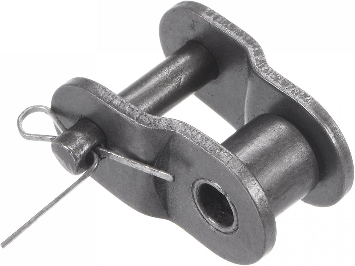 uxcell 16Pcs #40 Chain Offset Half Link Roller, 1/2" Pitch Carbon Steel, Standard Chain End Connector Split Links for 08A Chain