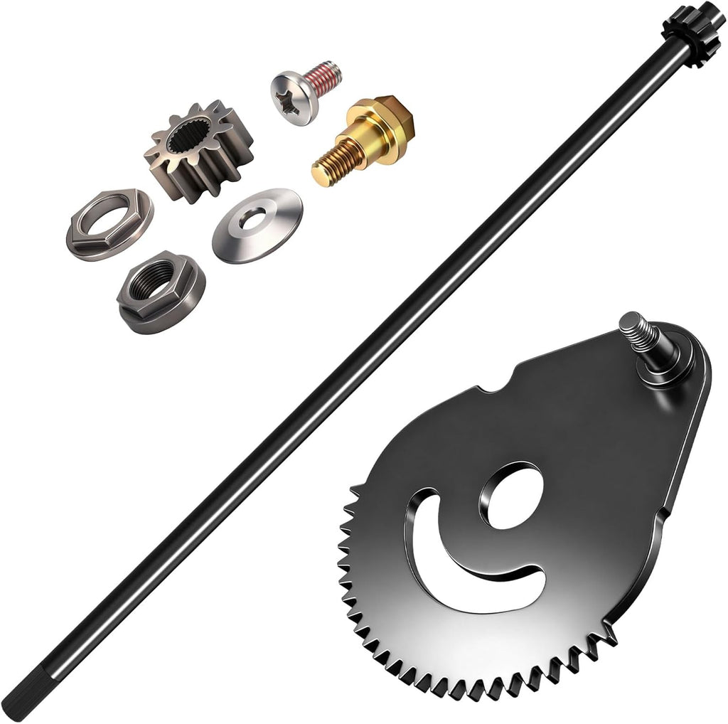 738-0919 Steering Shaft with Bushing & 617-04094 Steering Gear Kit for MTD/Troy-Bilt/Craftsman Lawn Mower - Contain