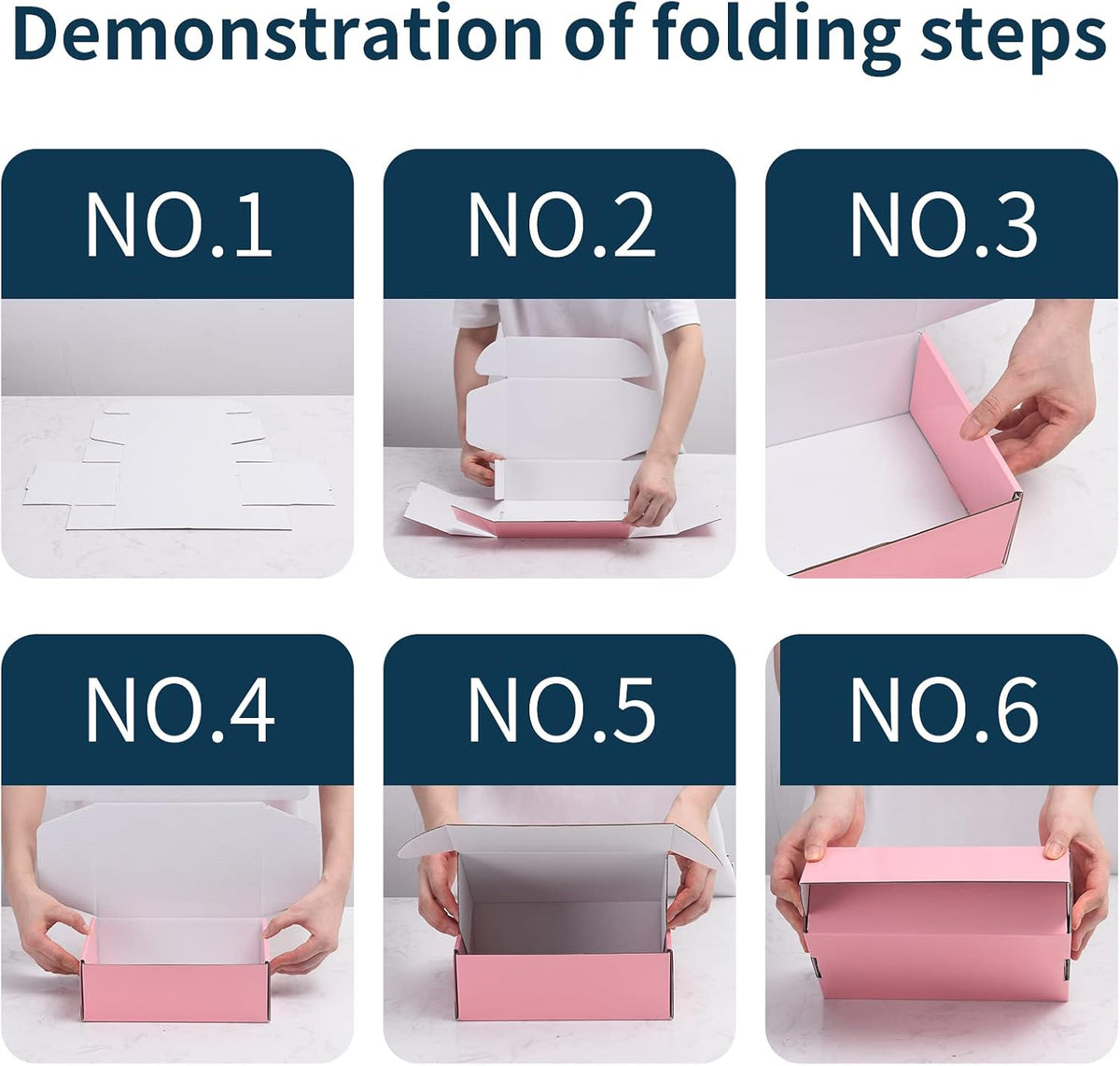 28 Pack 9x6x3 inches Pink Shipping Boxes for Small Business, Small Corrugated Cardboard Gift Box for