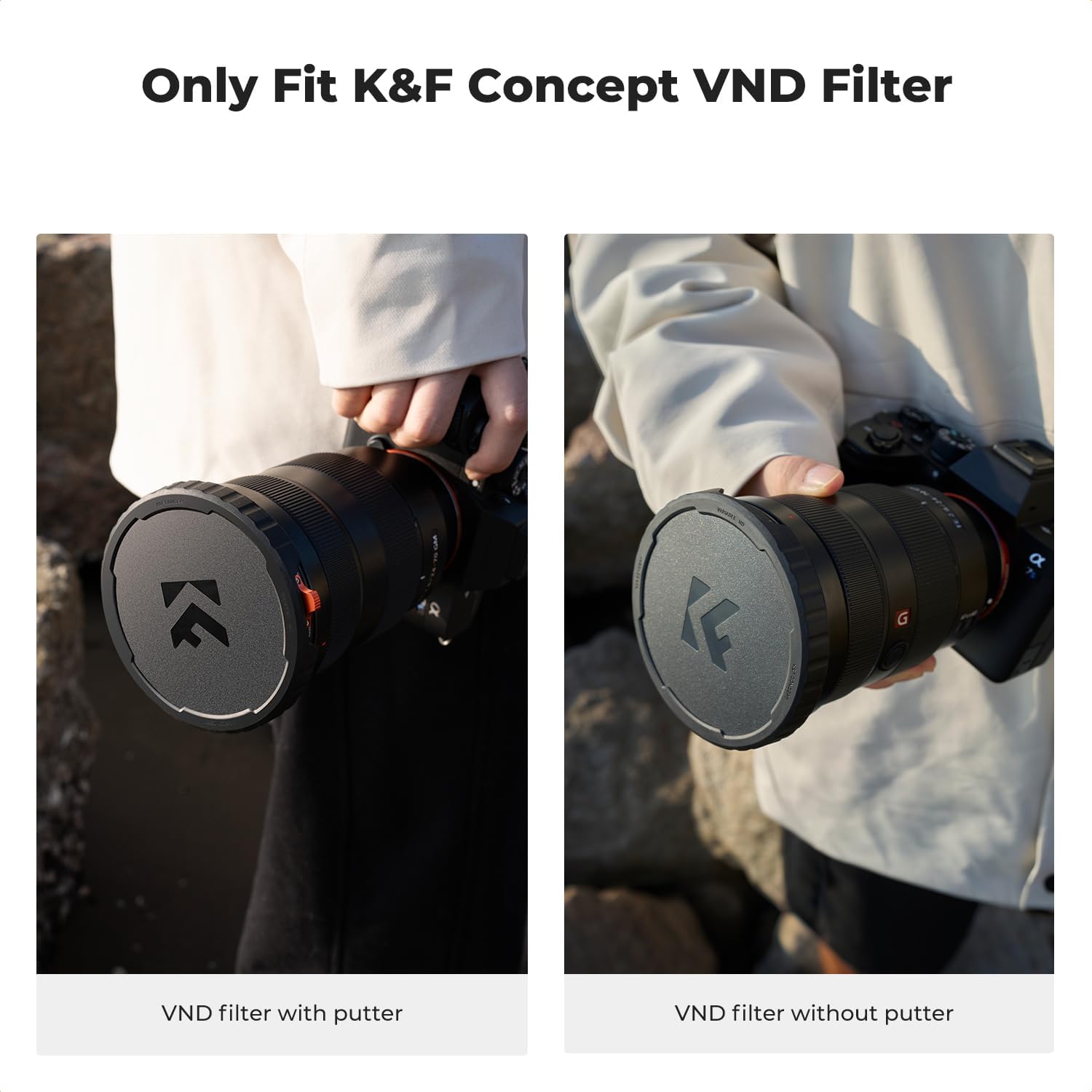 67mm Variable ND Lens Filter Cap TPU Material Filter Cap Only for K&F 67mm Adjustable Neutral Density Filter