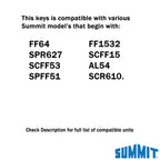 Summit Appliance Refrigerator Replacement Key - Panel Ready Units