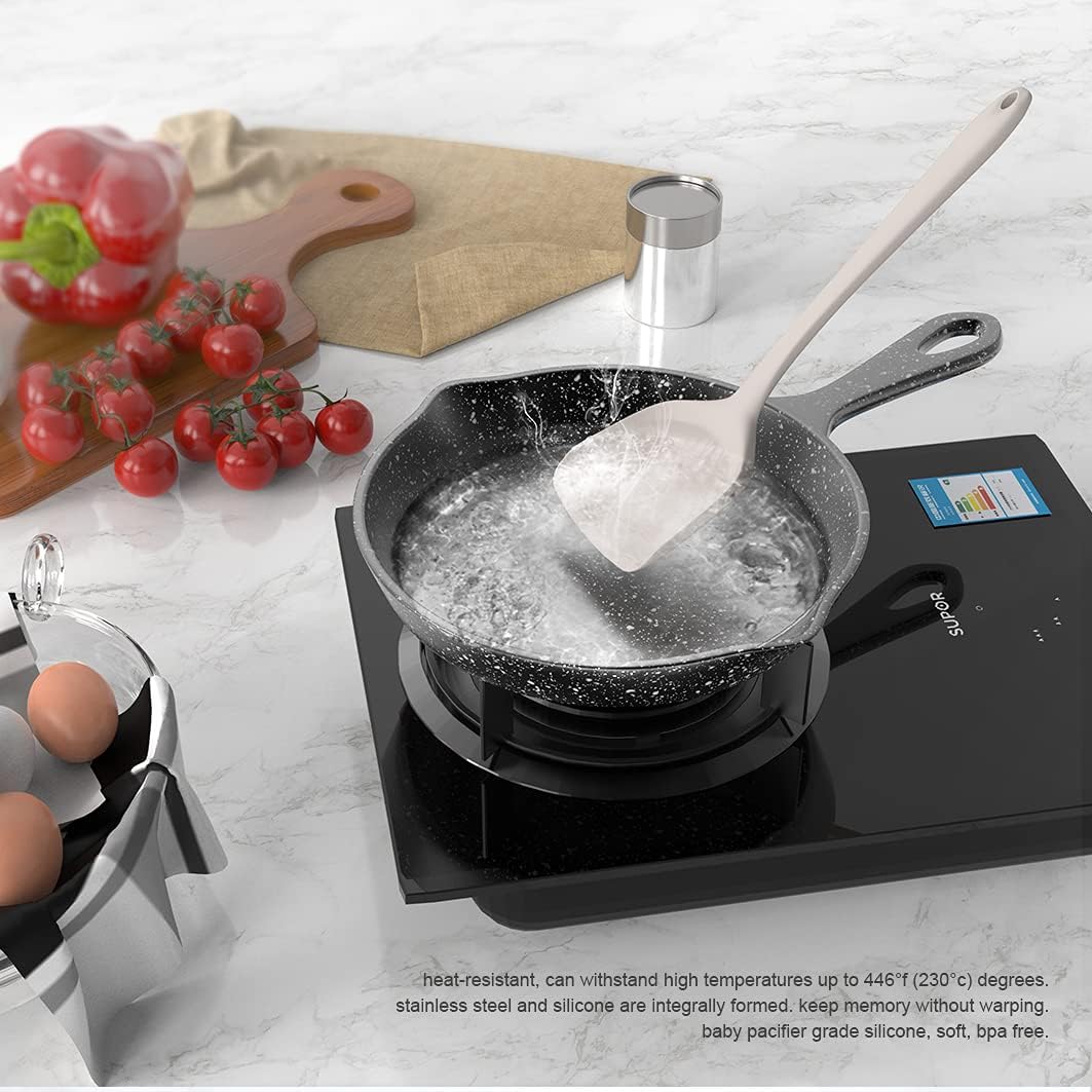 Silicone Cooking Utensils Set - 446°F Heat Resistant Kitchen Utensils,Turner Tongs,Spatula,Spoon,Brush,Whisk,Kitchen