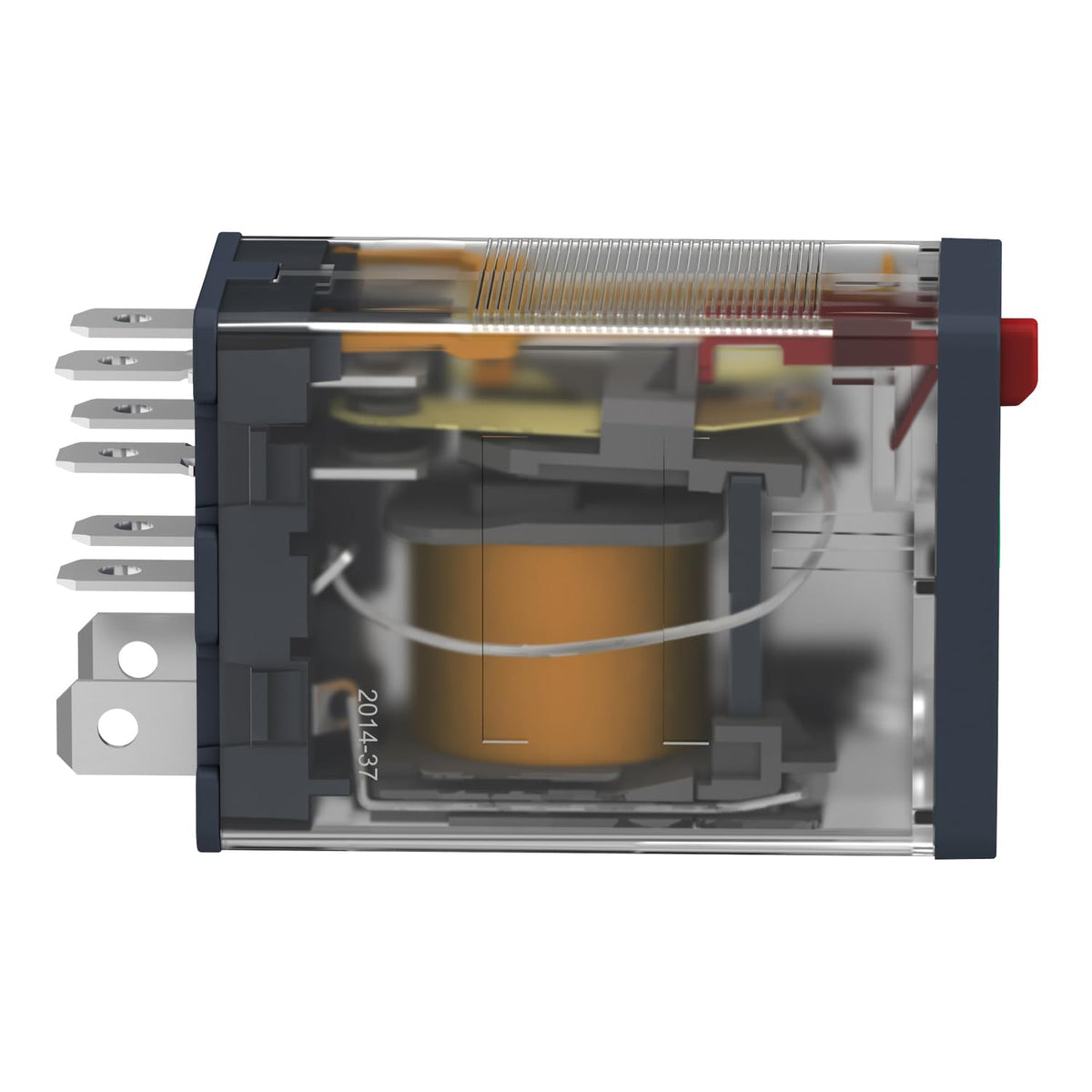 Plug In Relay, 8 Pins, Square, 120Vac
