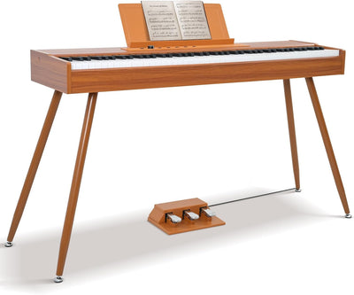 88 Key Full Weighted Electric Piano Keyboard with Stand-Professional Digital Piano, Full-Size Hammer-Action Keyboard