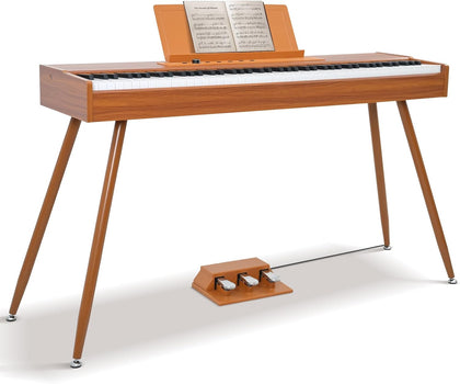 88 Key Full Weighted Electric Piano Keyboard with Stand-Professional Digital Piano, Full-Size Hammer-Action Keyboard