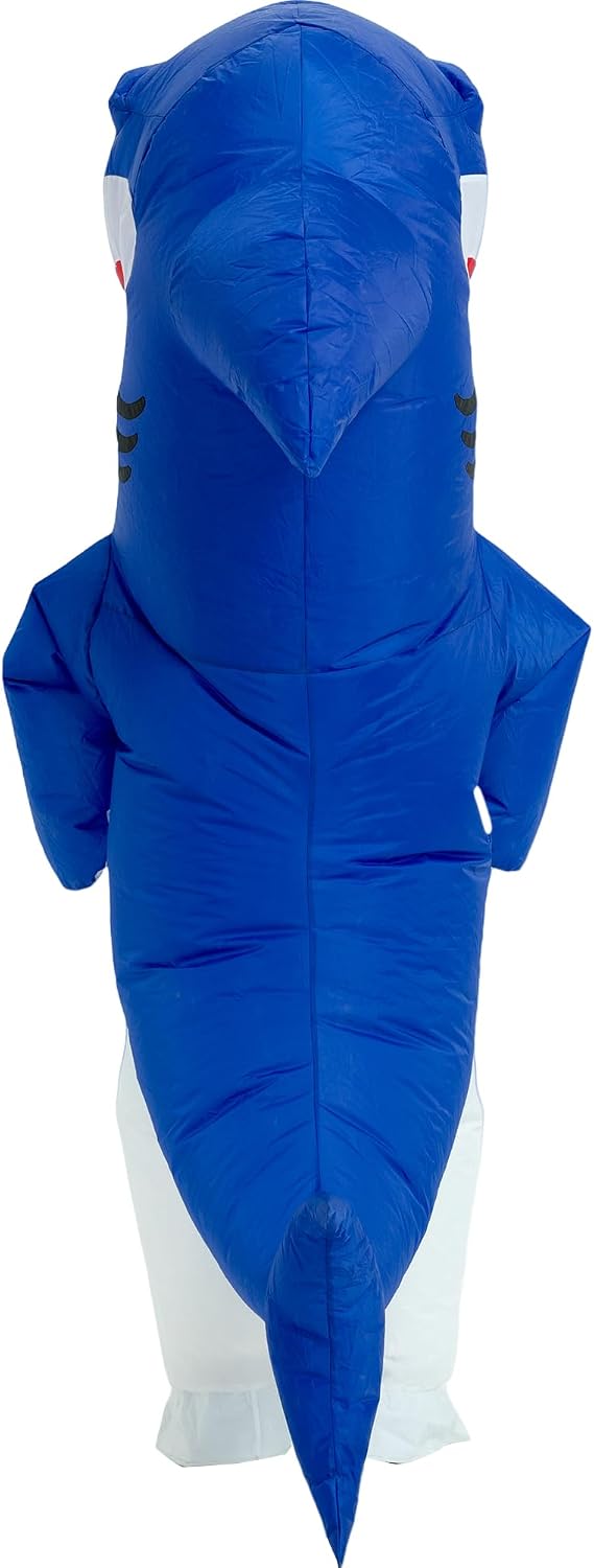 Halloween Inflatable Costume Adult,Blow Up Full Body Shark Suit Men Women