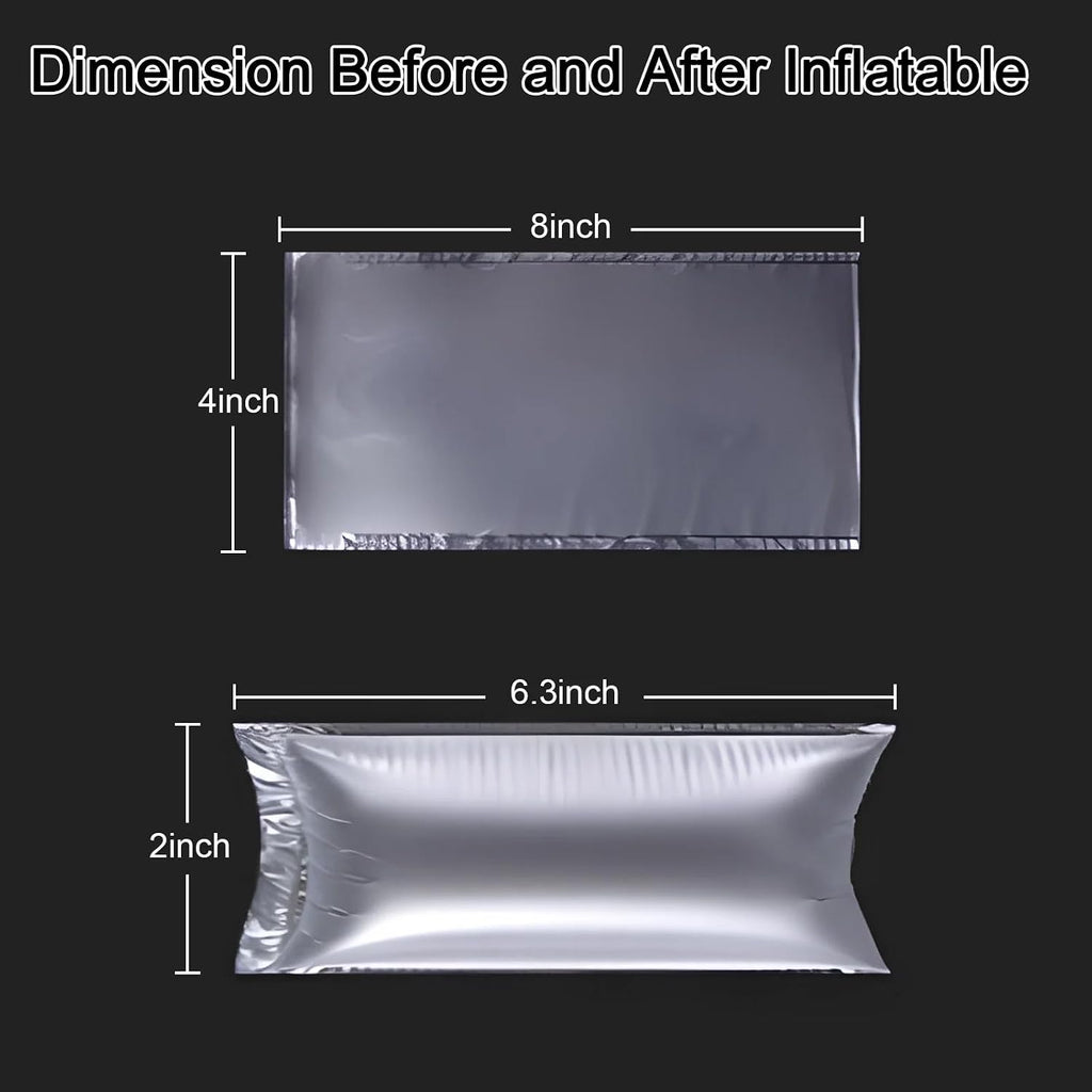 Air Pillows for Shipping 170 Count (20 Gallons) - 4x8" Pre-Filled Inflatable Air Cushions for Packing - Void Fill Air