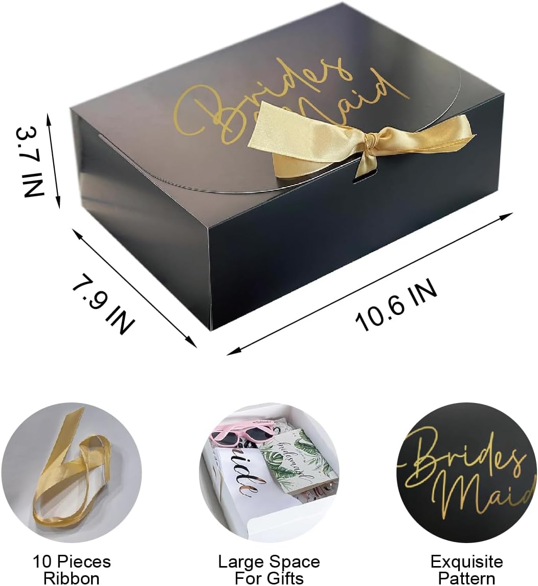 Gift 10 Pack Bridesmaid Boxes Bridesmaid Proposal Boxes,Will You Be My Bridesmaid Box,Maid of Honor Proposal