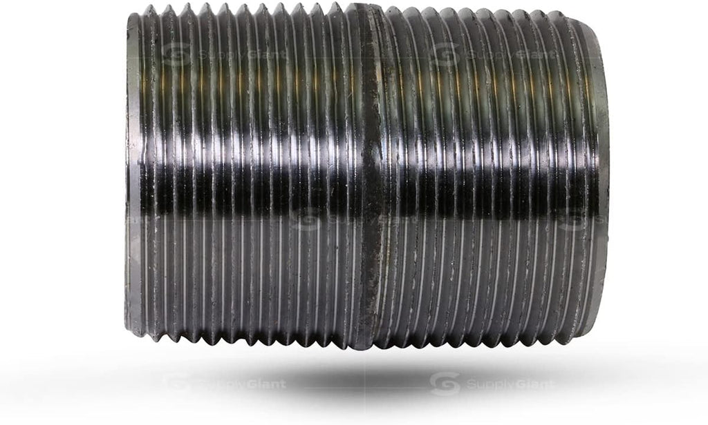 Supply Giant OQCM3000 Close Black Steel Nipple Pipe Fitting with 3" Nominal Size Diameter