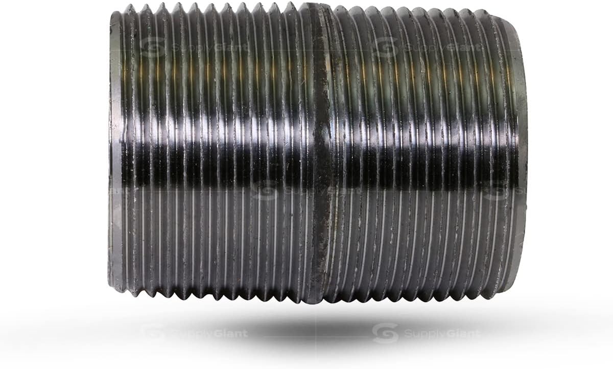 Supply Giant OQCM3000 Close Black Steel Nipple Pipe Fitting with 3" Nominal Size Diameter