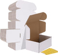 9x6x4 Shipping Boxes Set of 30, White Corrugated Cardboard Mailer Box for Packing Small Business