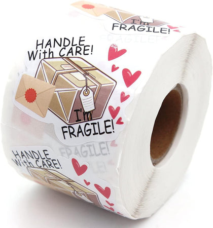 Fragile Handle with Care Stickers for Small Business Package
