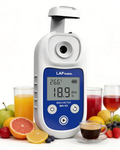 Digital Refractometer Range 0-55 BM101 Brix Refractometer ±0.2% Accuracy with ATC, IP65 Brix Meter for Juice, Wine