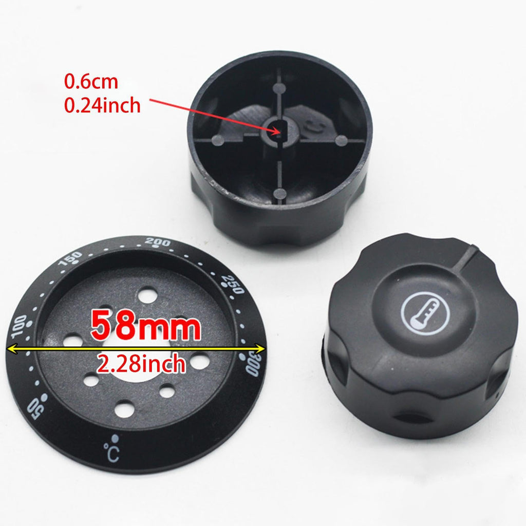 SiaBiced Thermostat Oven Knob Boiling Water Heaters Switch Knob Replacement, 50 to 300