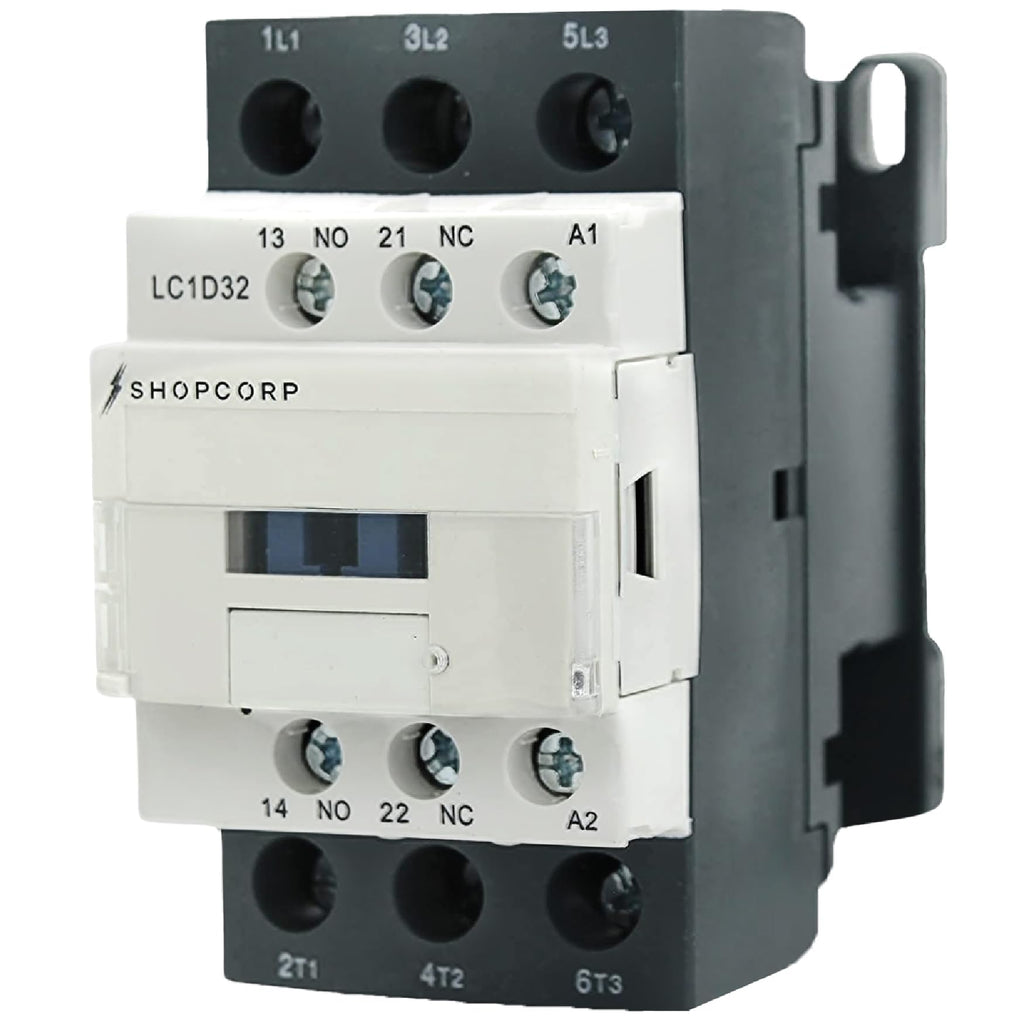 3 Pole AC Contactor 120V Coil 32 Amp Normally Open, 10 Pack