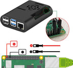 Raspberry Pi 4 Case with Cooling Fan and Heatsink for Pi 4B