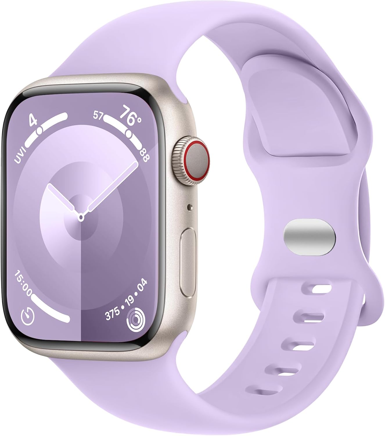 Sport Band Compatible with Apple Watch Bands 40mm 41mm 42mm 44mm 45mm 46mm 49mm 38mm Women Men, Soft Silicone