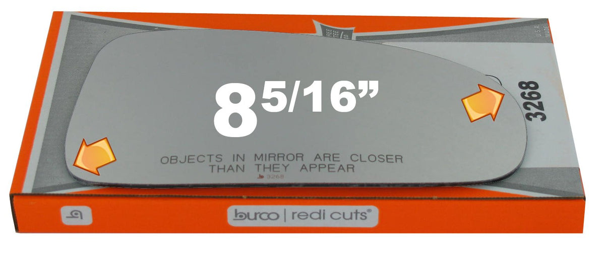 Burco 3268 Convex Passenger Side Replacement Mirror Glass for 2000-2005 CHEVROLET IMPALA