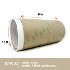 467MP Adhesive Transfer Tape Roll - Double Sided - 6 in x 15 ft