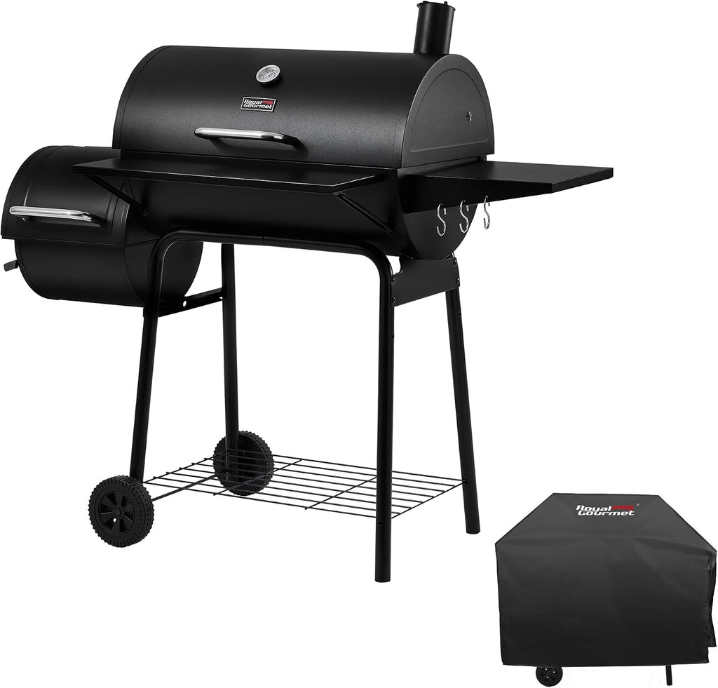CC1830SC Charcoal Grill Offset Smoker with Cover
