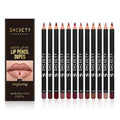 12 Colors Matte Lip Liner Set Long Lasting Waterproof Lip Liner Pencil Matte Velvet Lipstick Set Natural Soft High