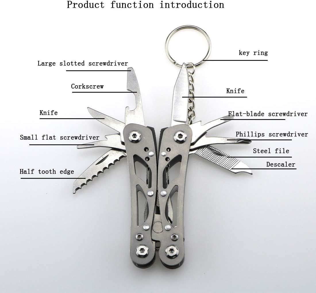 Mini Multitool Outdoor Small Pliers,Pocket Multitool Mini Pliers With Knife,Smart Plier,Bottle Opener,Double-sided