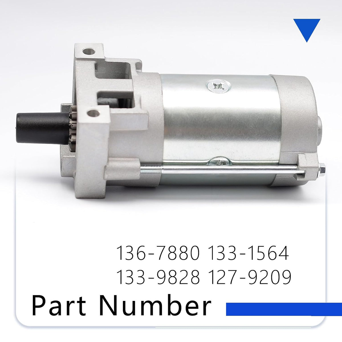 136-7880 Starter Motor for 2P77F Engines Compatible with Toro Timecutter and More Replaces 133-1564 127-9209 133-9828, Replacement for Predator 708cc 22hp Vertical V-Twin Engine 62879