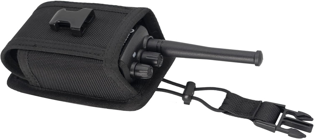 Universal Radio Pouch MOLLE Compact Tactical Radio Holster Holder for Duty Belt MOLLE Vest Walkie Talkies Case