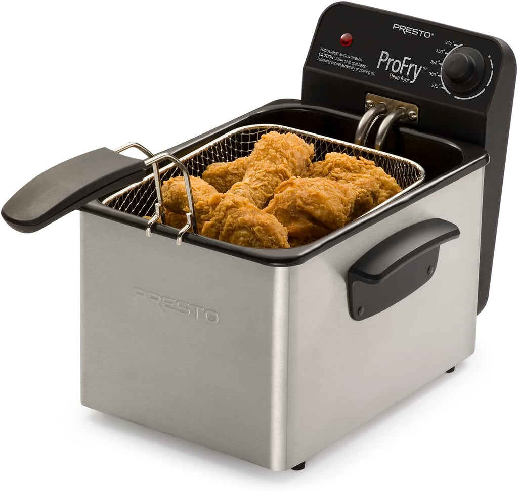 Presto 05461 Stainless Steel Pro Fry Immersion Element Deep Fryer
