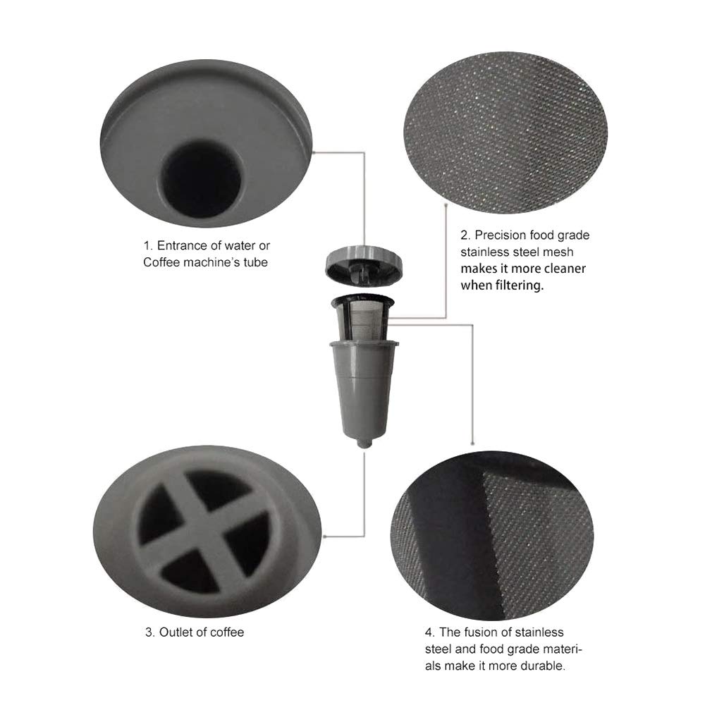 RETYLY Coffee Reusable Compatible for 2.0 My K500 Gift B30 B40 B50 B60 B70
