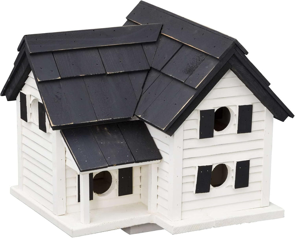 Purple Martin Bird House | Cottage Purple Martin House Kit | Bird House to Attract Purple Martins (Black Roof) |