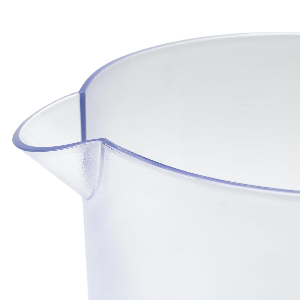 Heavy-Duty 1 Gallon Plastic Pitcher with Lid, Clear, BPA Free