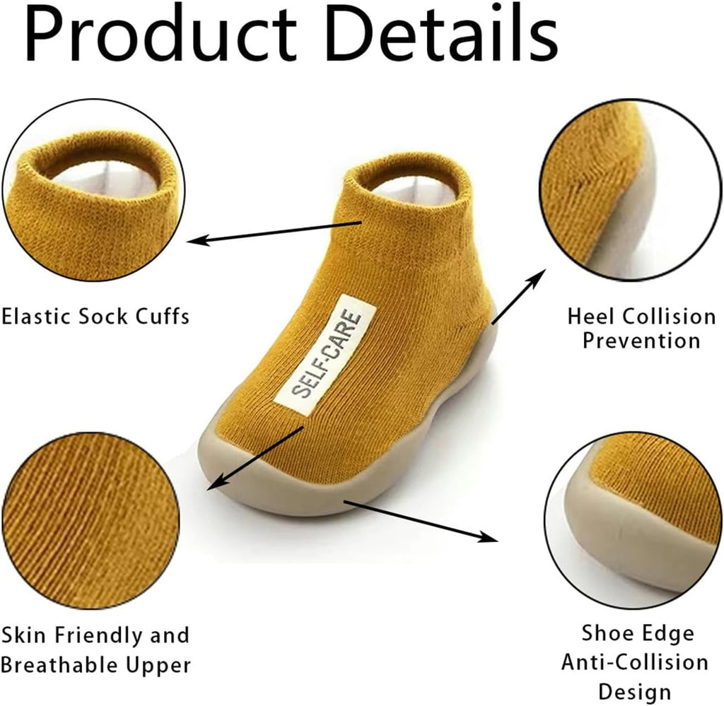 Baby Sock Shoes Boys Girls First Walking Infant Toddler Shoes Non Slip Lightweight Indoor Outdoor