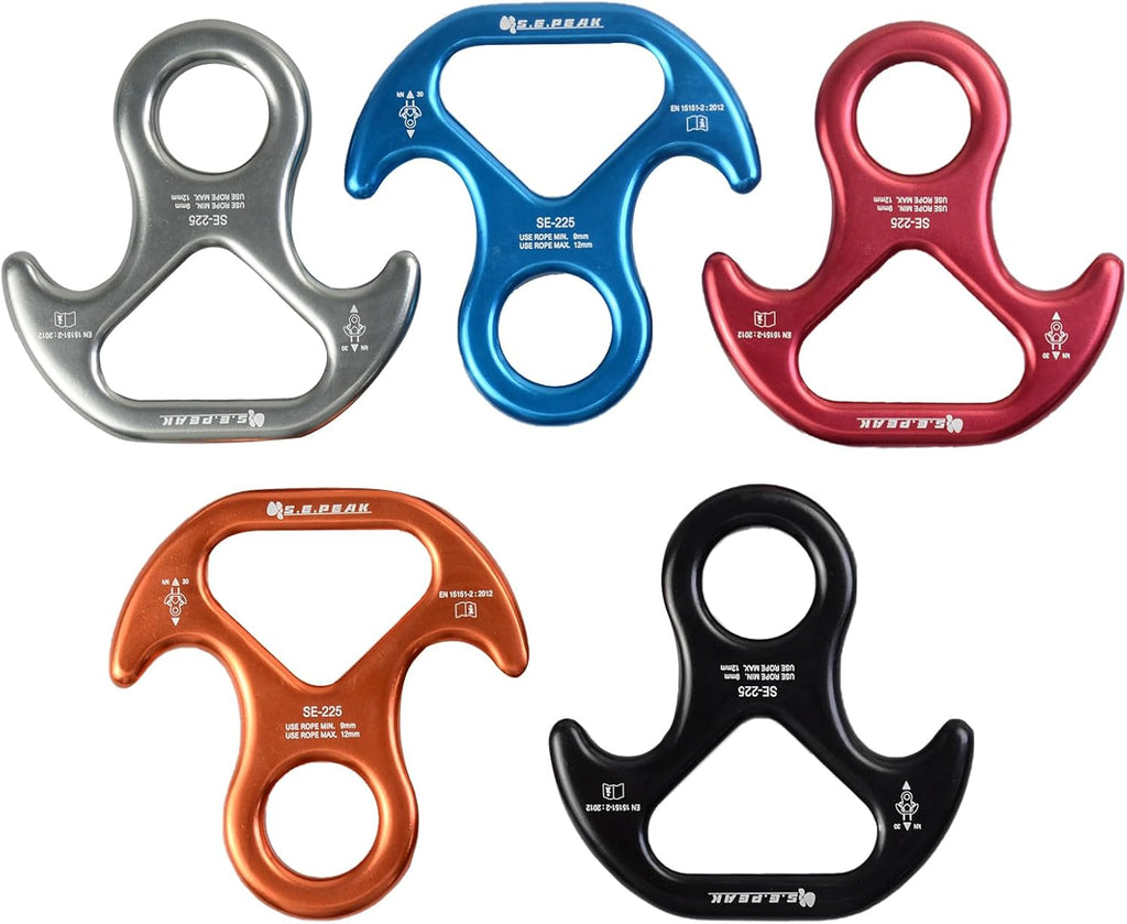 30kN/35kN/40kN Rescue Figure 8 Descender Climbing Gear Downhill Equipment Rigging Plate Rappeling Device for Rock