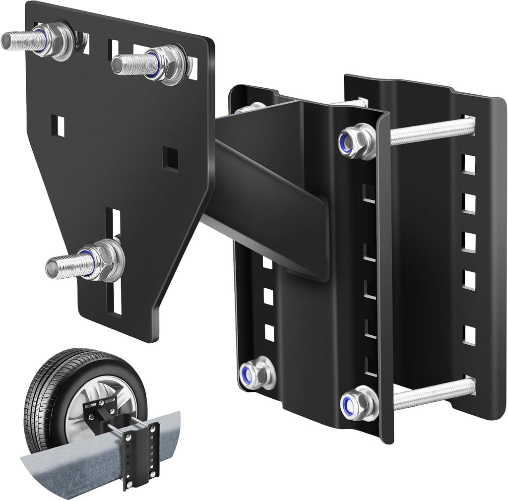 Trailer Spare Tire Mount, Boat Spare Tire Mount for Utility Trailer, Upgrade Spare tire Carrier, Fits 4 5 6 8 Lugs