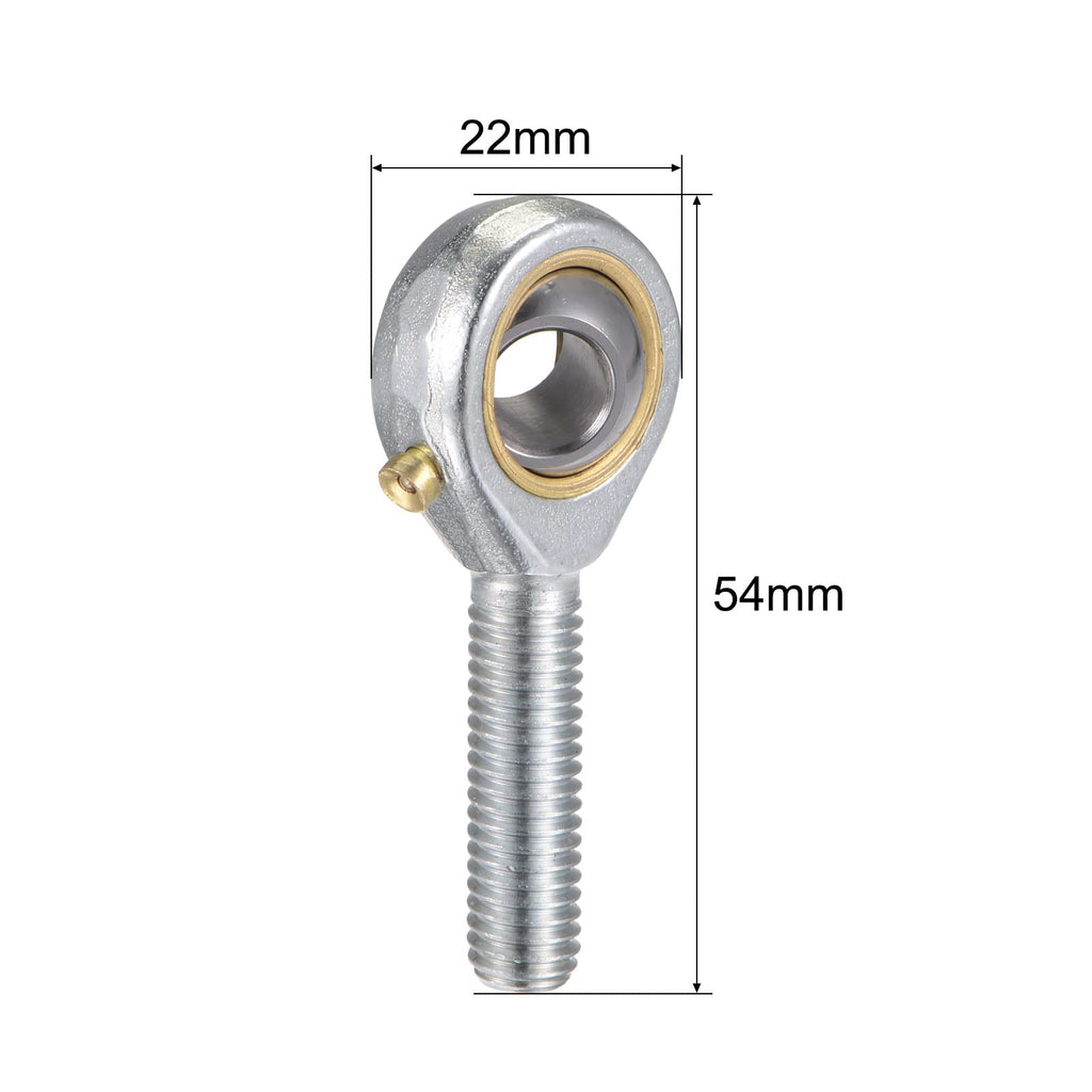 uxcell 2pcs POS8 Spherical Rod End Bearing 8mm Bore Self-Lubricated Joint Bearing M8x1.25 Left Hand Male Thread Connector